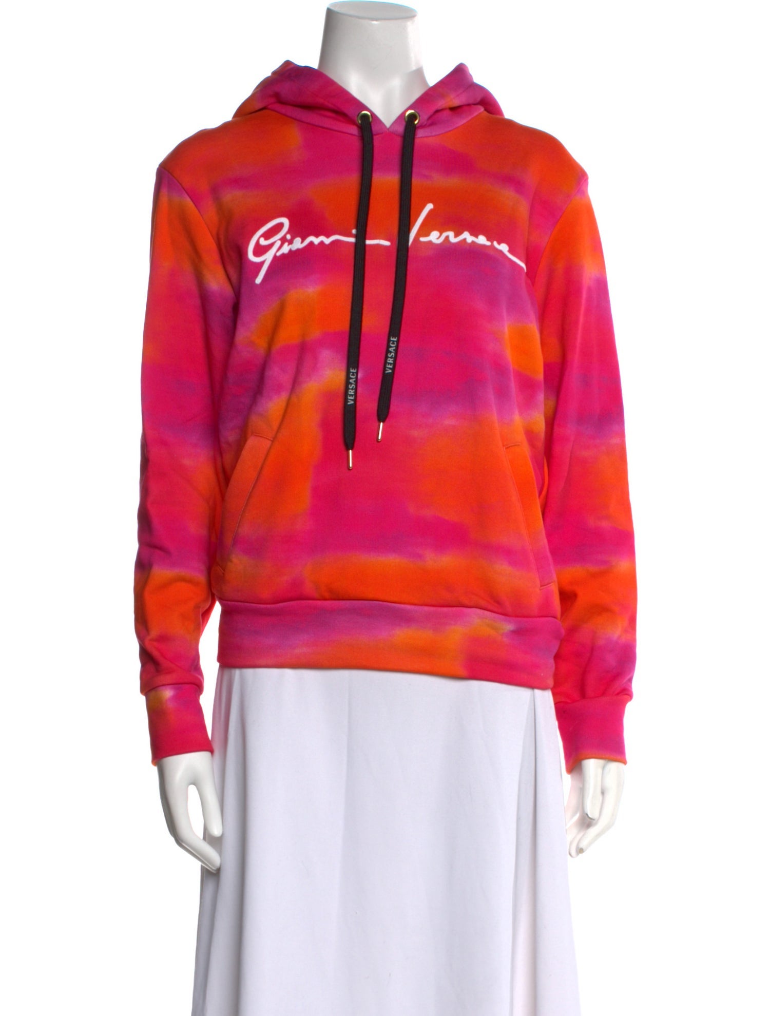 Versace Tie-Dye Print Crew Neck Sweatshirt