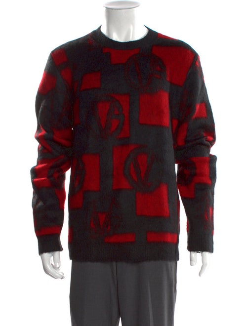 Versace Printed Crew Neck Pullover