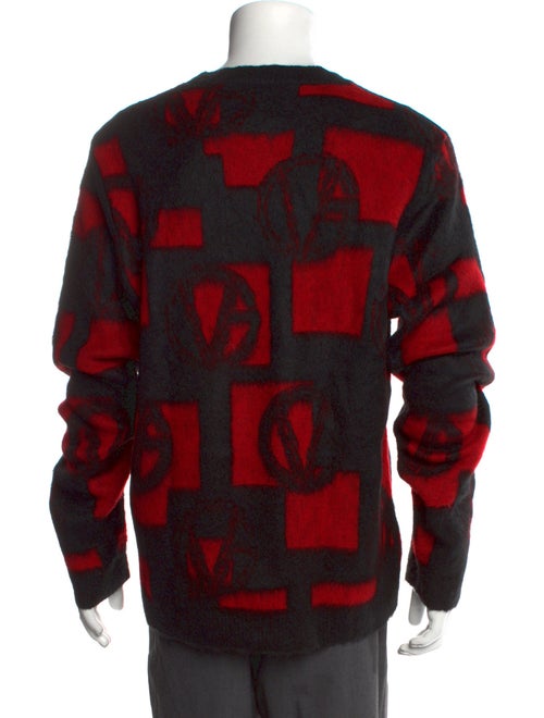 Versace Printed Crew Neck Pullover