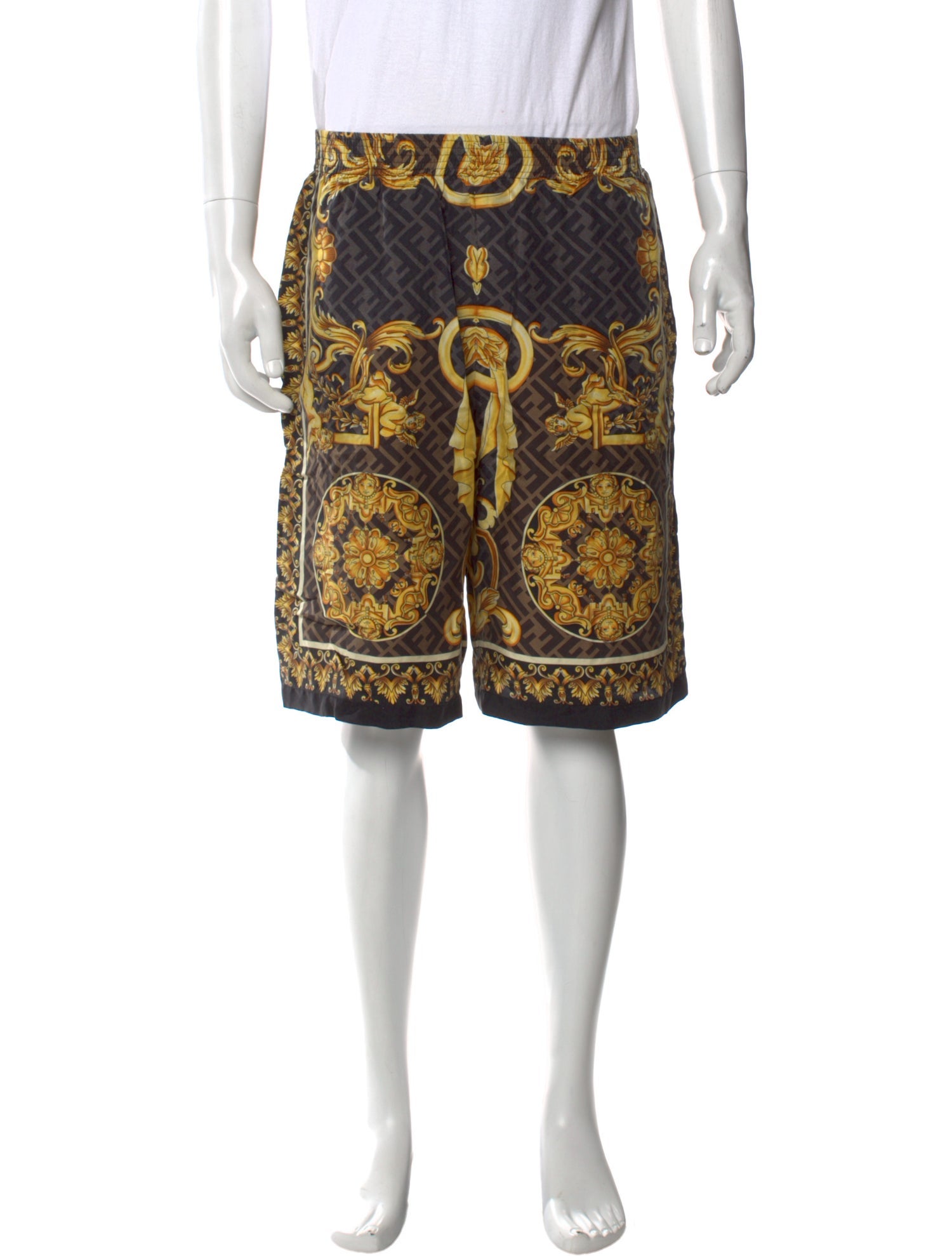 Versace Silk Athletic Shorts