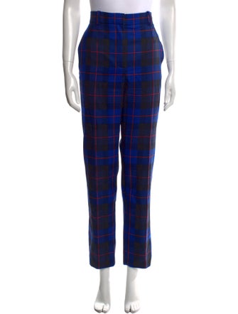 Versace Wool Straight Leg Pants