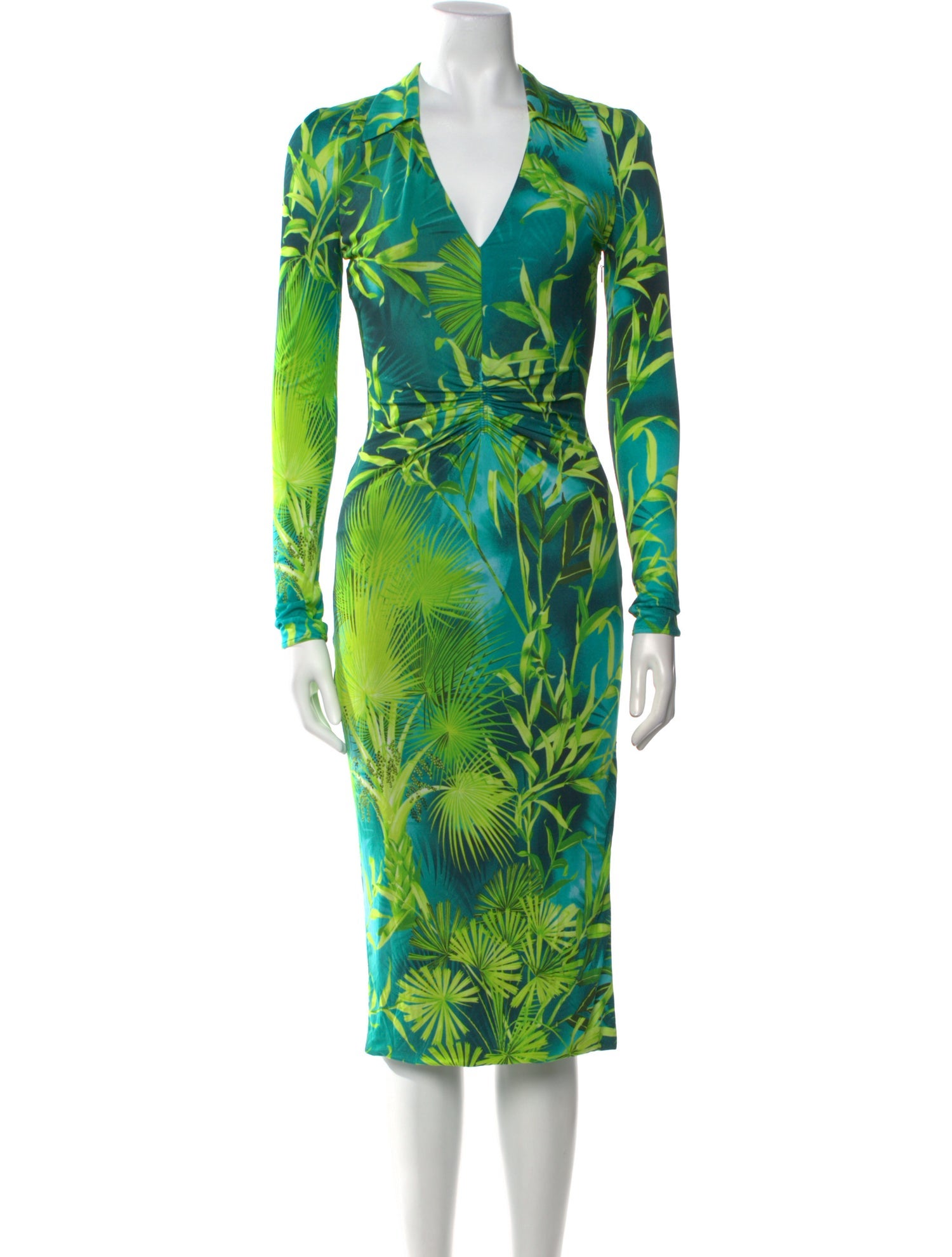 Versace Printed Midi Length Dress