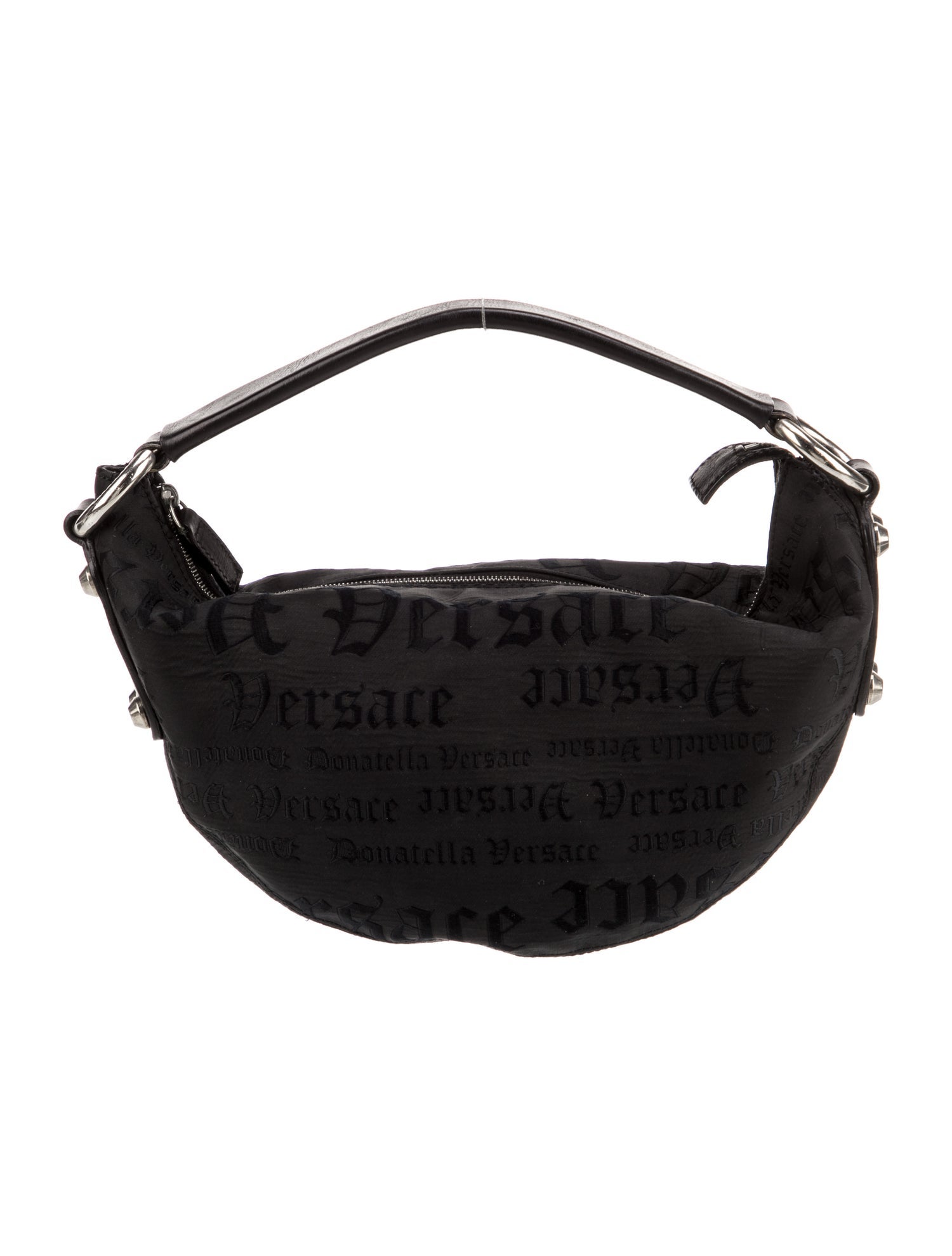 Versace Nylon Top Handle Bag