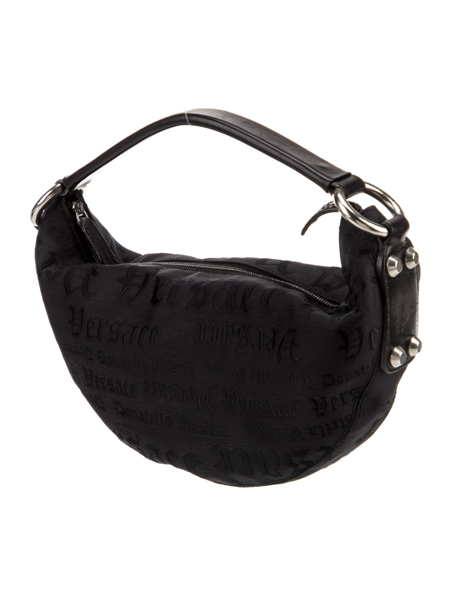 Versace Nylon Top Handle Bag