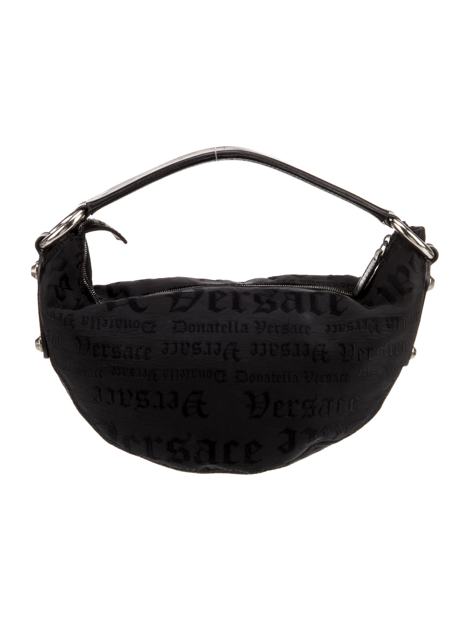 Versace Nylon Top Handle Bag