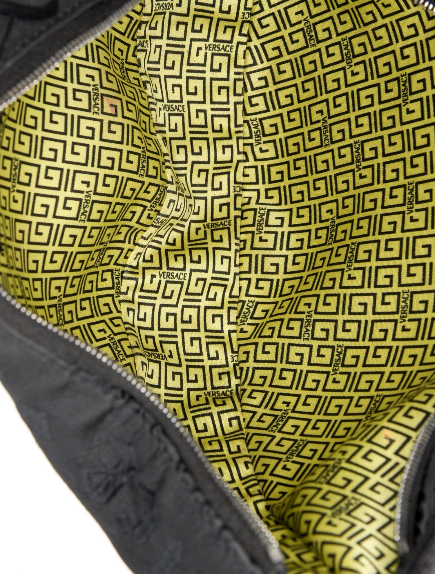 Versace Nylon Top Handle Bag