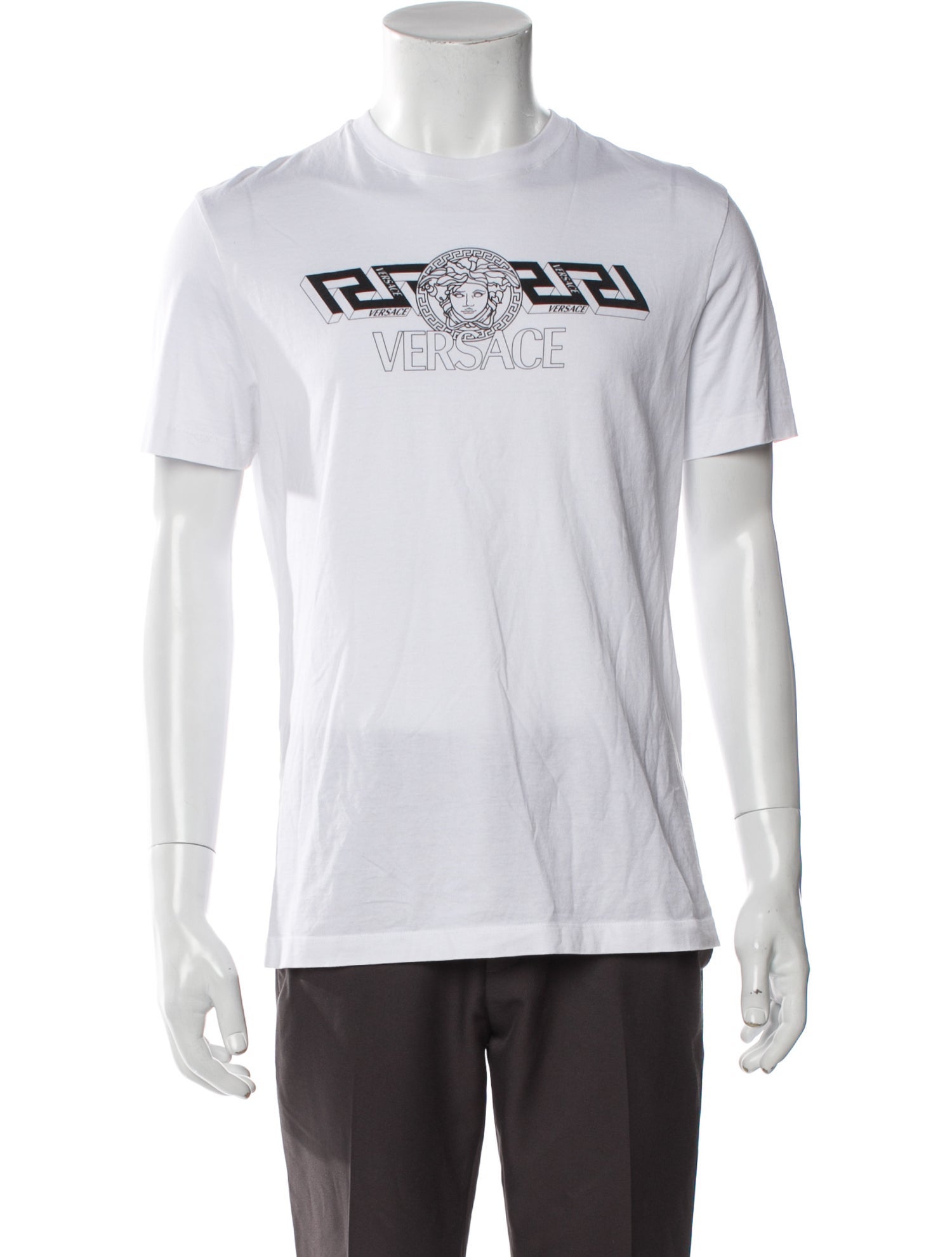 Versace Graphic Print Crew Neck T-Shirt