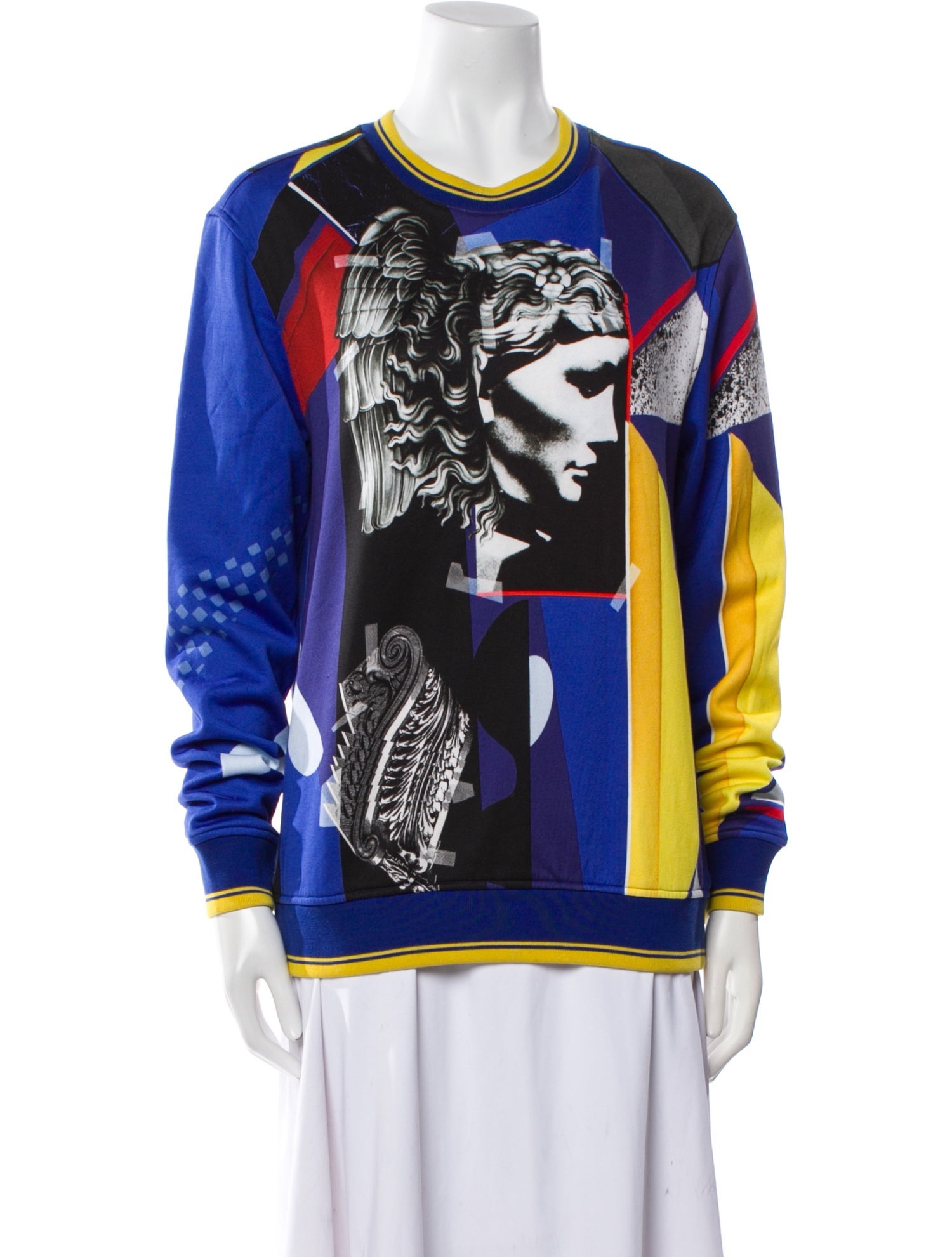 Versace Graphic Print Crew Neck Sweatshirt