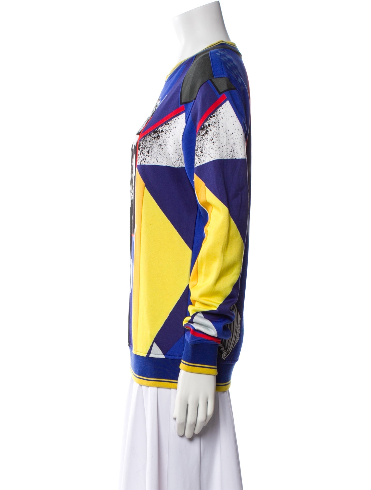 Versace Graphic Print Crew Neck Sweatshirt