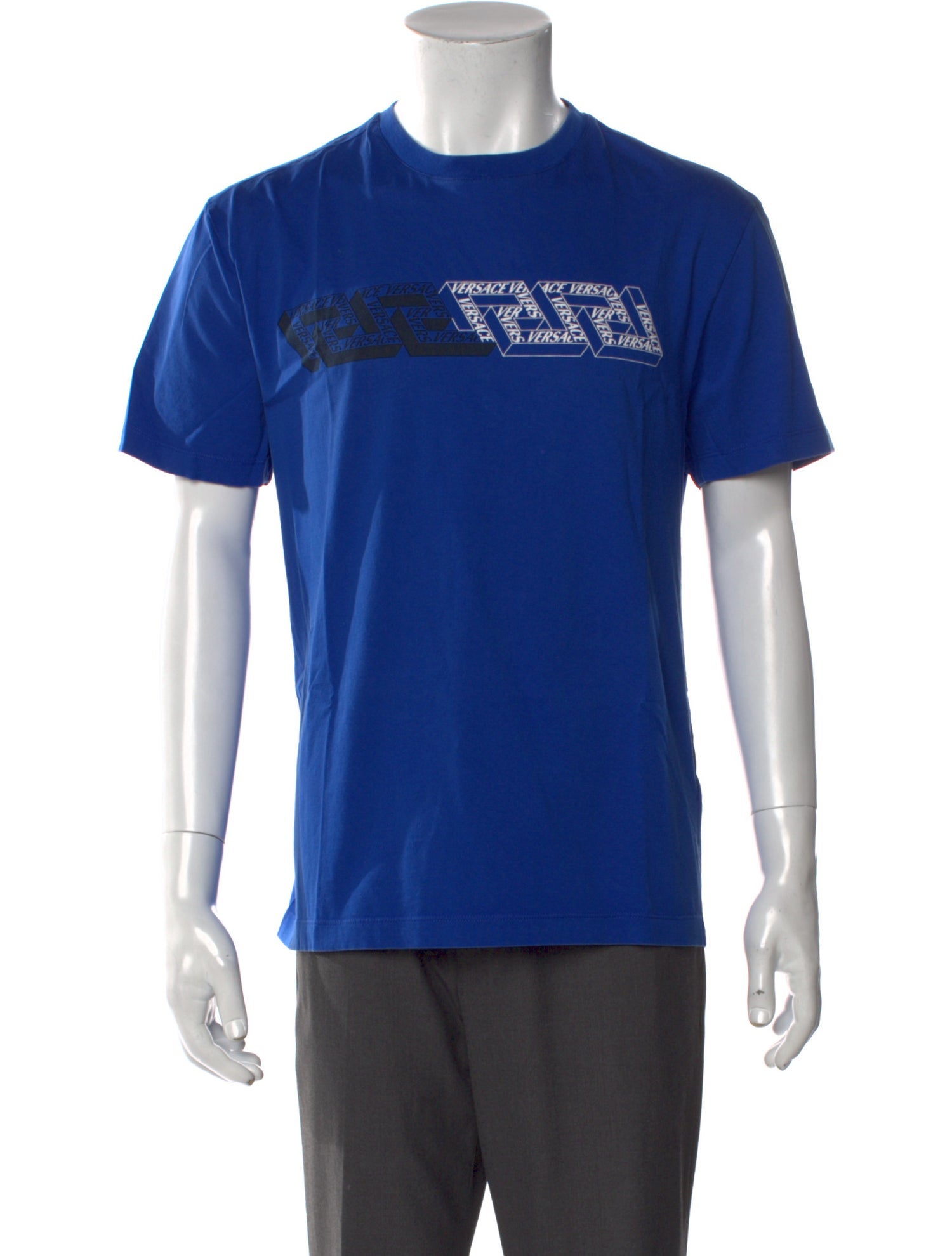 Versace Graphic Print Crew Neck T-Shirt