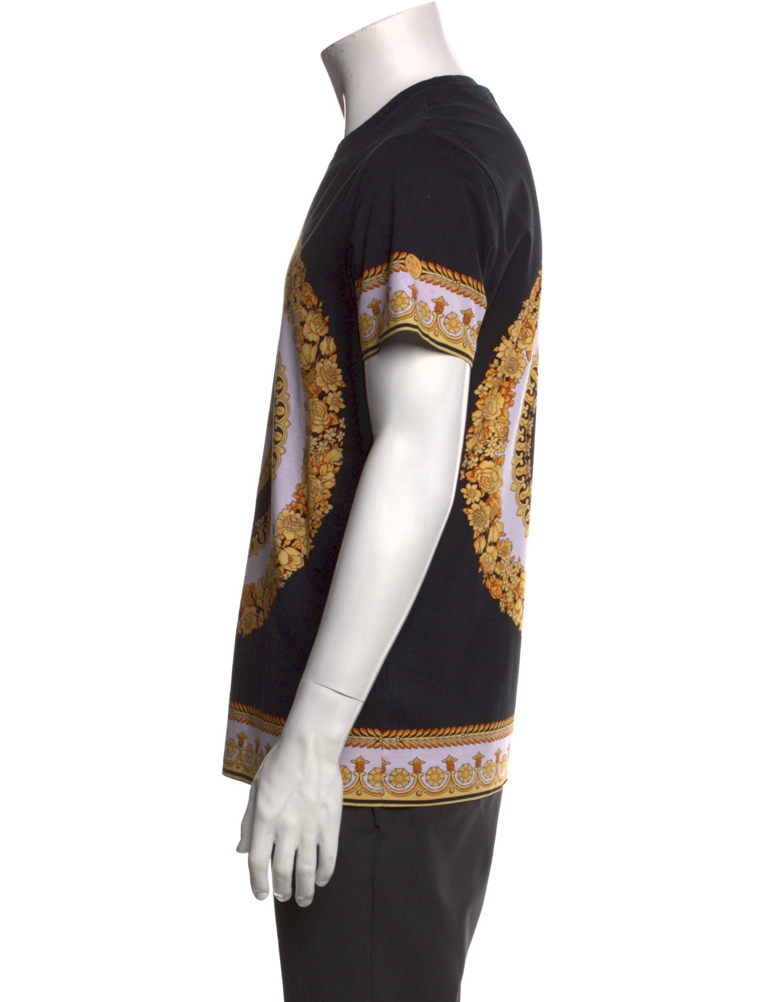 Versace Printed Crew Neck T-Shirt