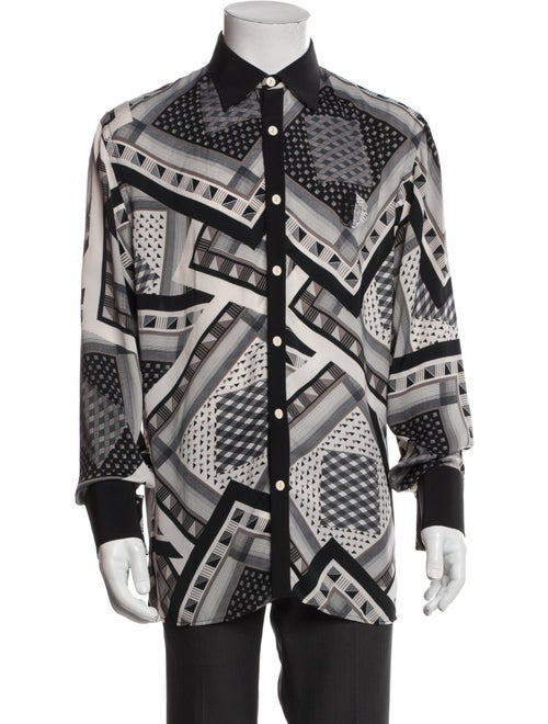 Versace Printed Long Sleeve Shirt