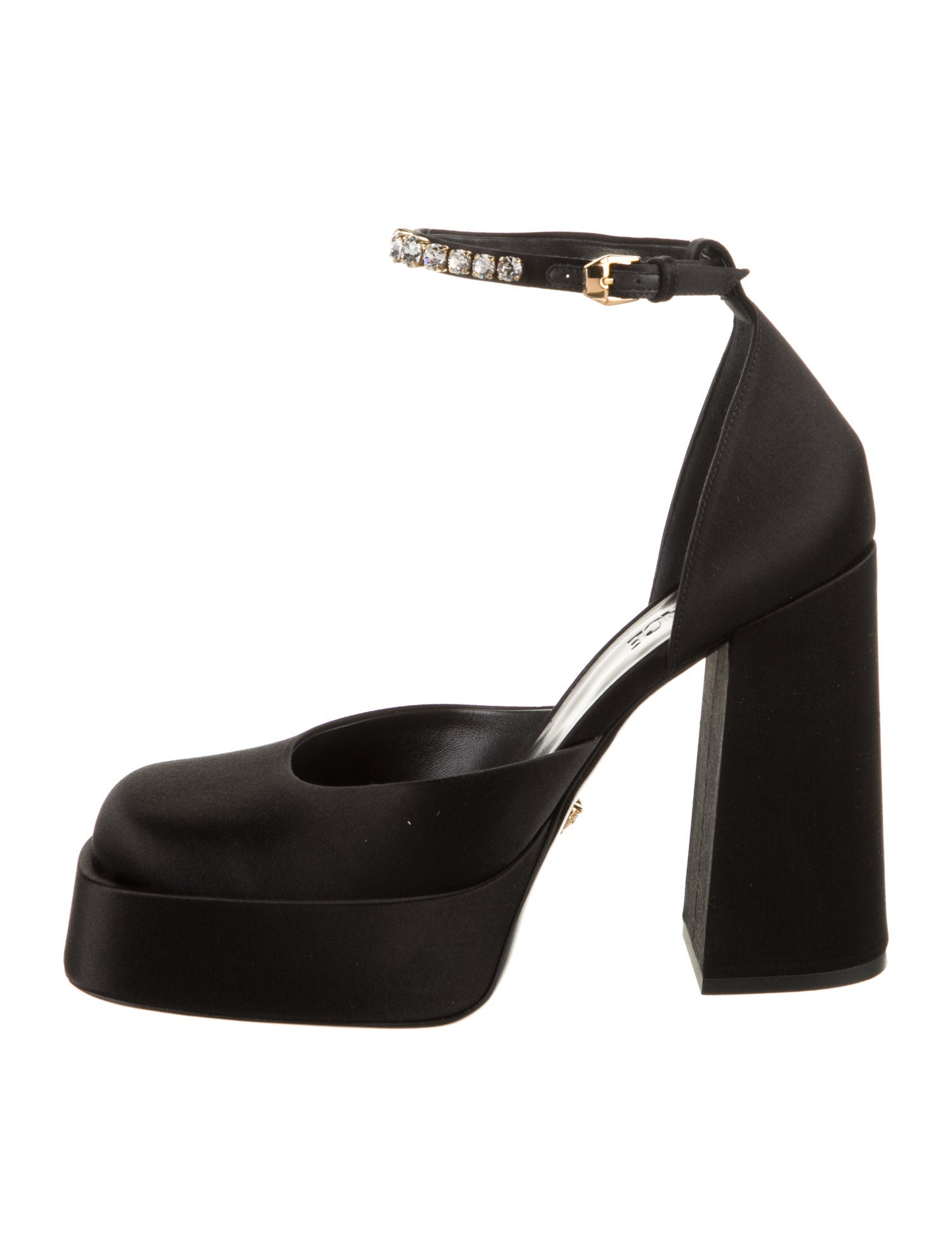 Versace Satin D'Orsay Pumps