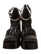 Versace Satin Crystal Embellishments D'Orsay Pumps