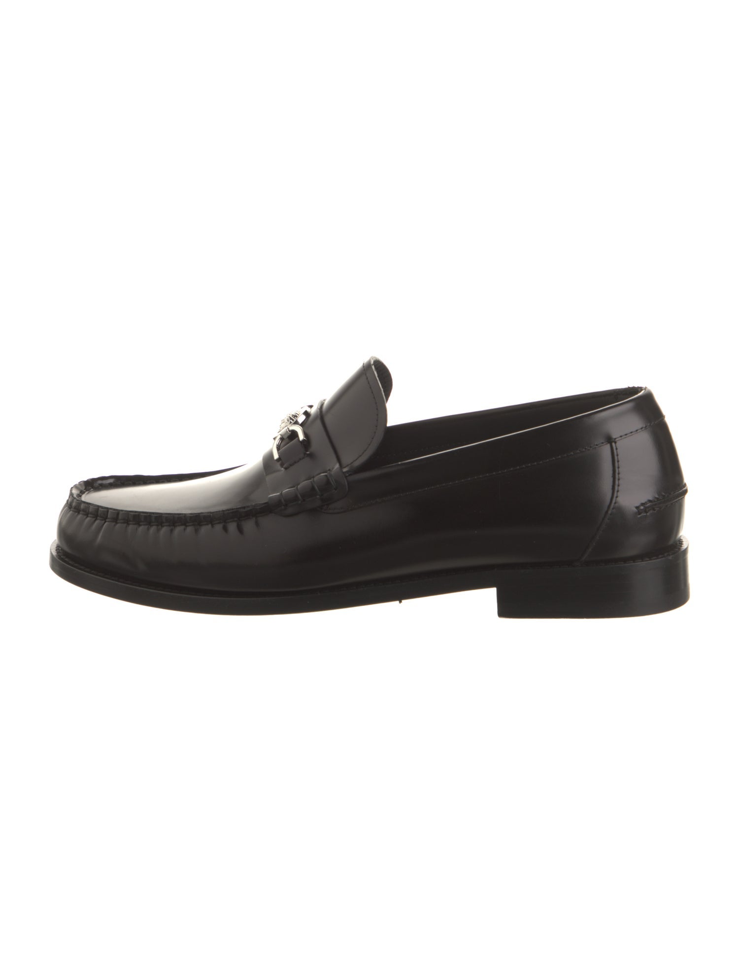 Versace Leather Dress Loafers