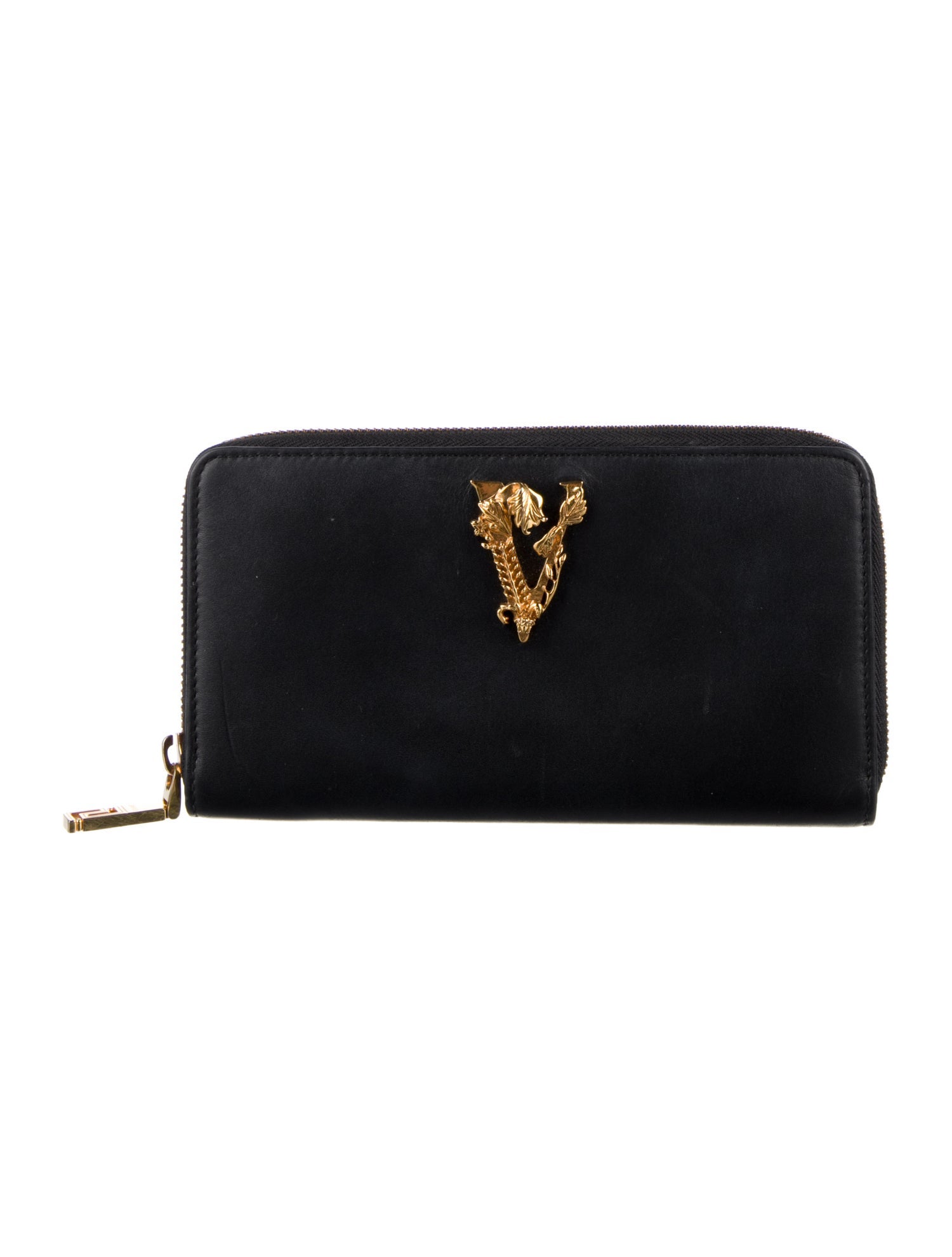 Versace Leather Continental Wallet