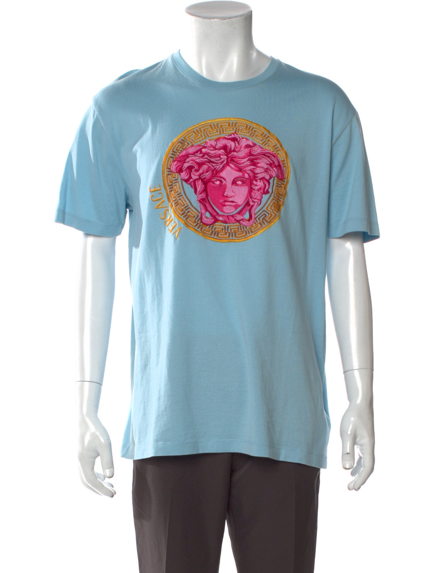 Versace Graphic Print Crew Neck T-Shirt