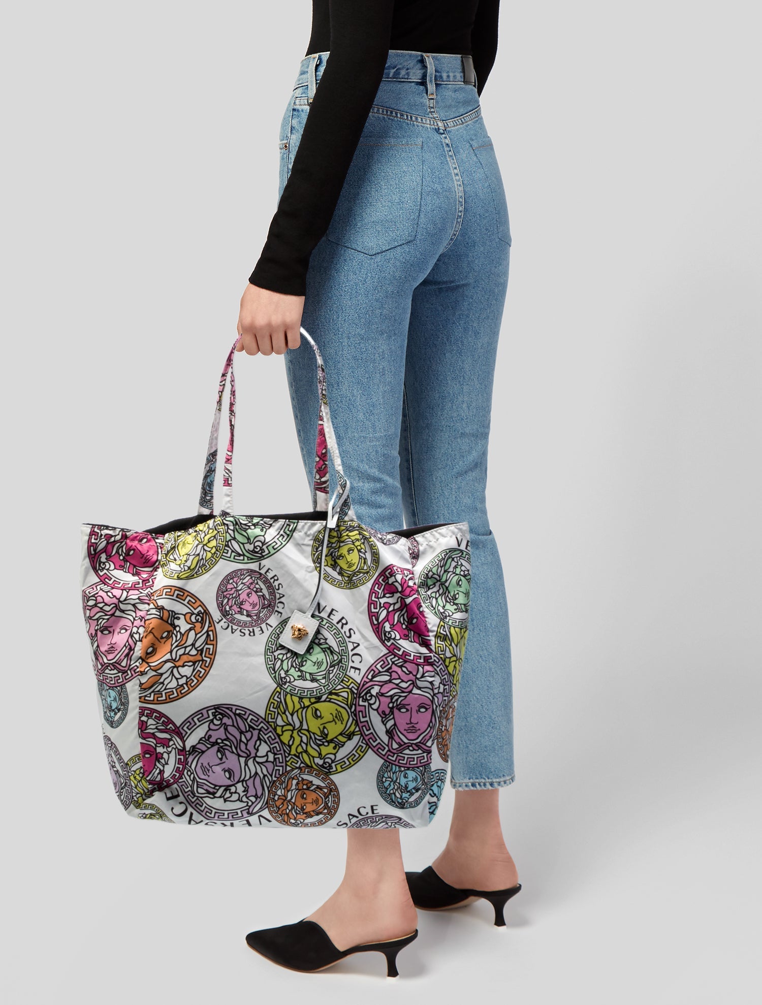Versace Nylon Tote