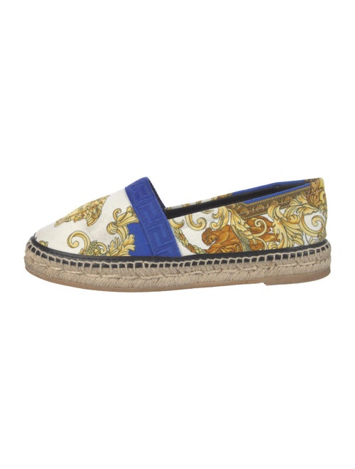 Versace Medusa Insignia Canvas Espadrilles