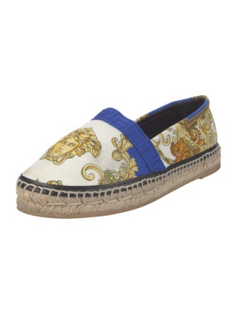 Versace Medusa Insignia Canvas Espadrilles
