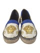 Versace Medusa Insignia Canvas Espadrilles