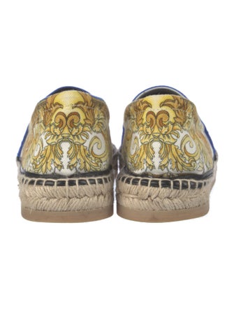 Versace Medusa Insignia Canvas Espadrilles