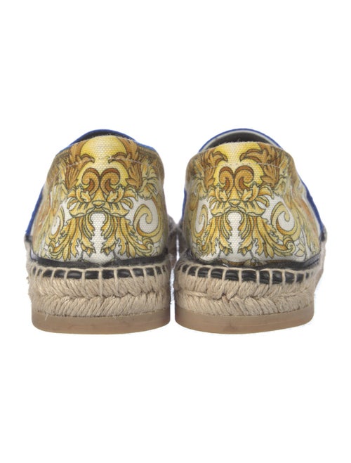 Versace Medusa Insignia Canvas Espadrilles