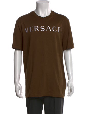 Versace Graphic Print Crew Neck T-Shirt