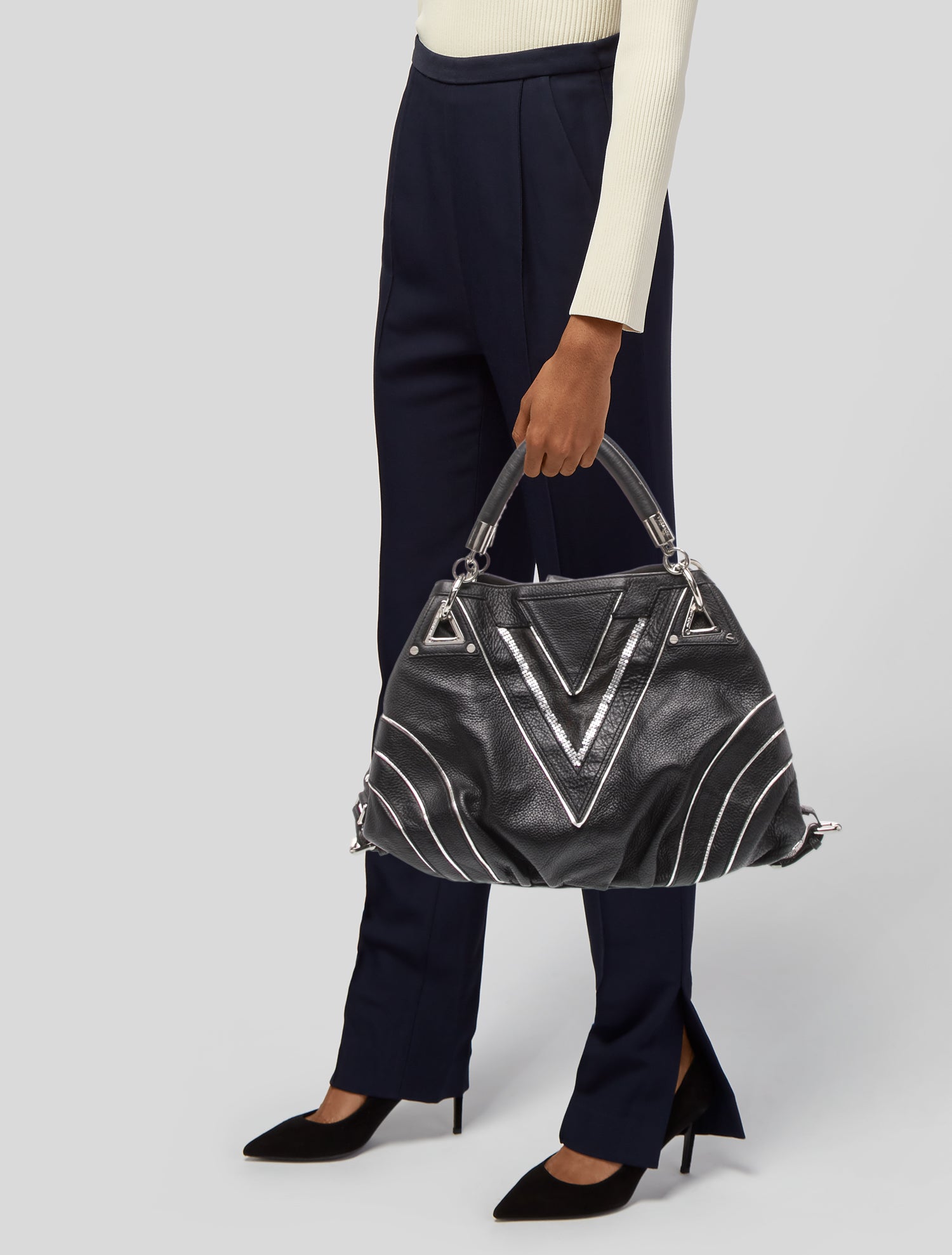 Versace Leather Hobo