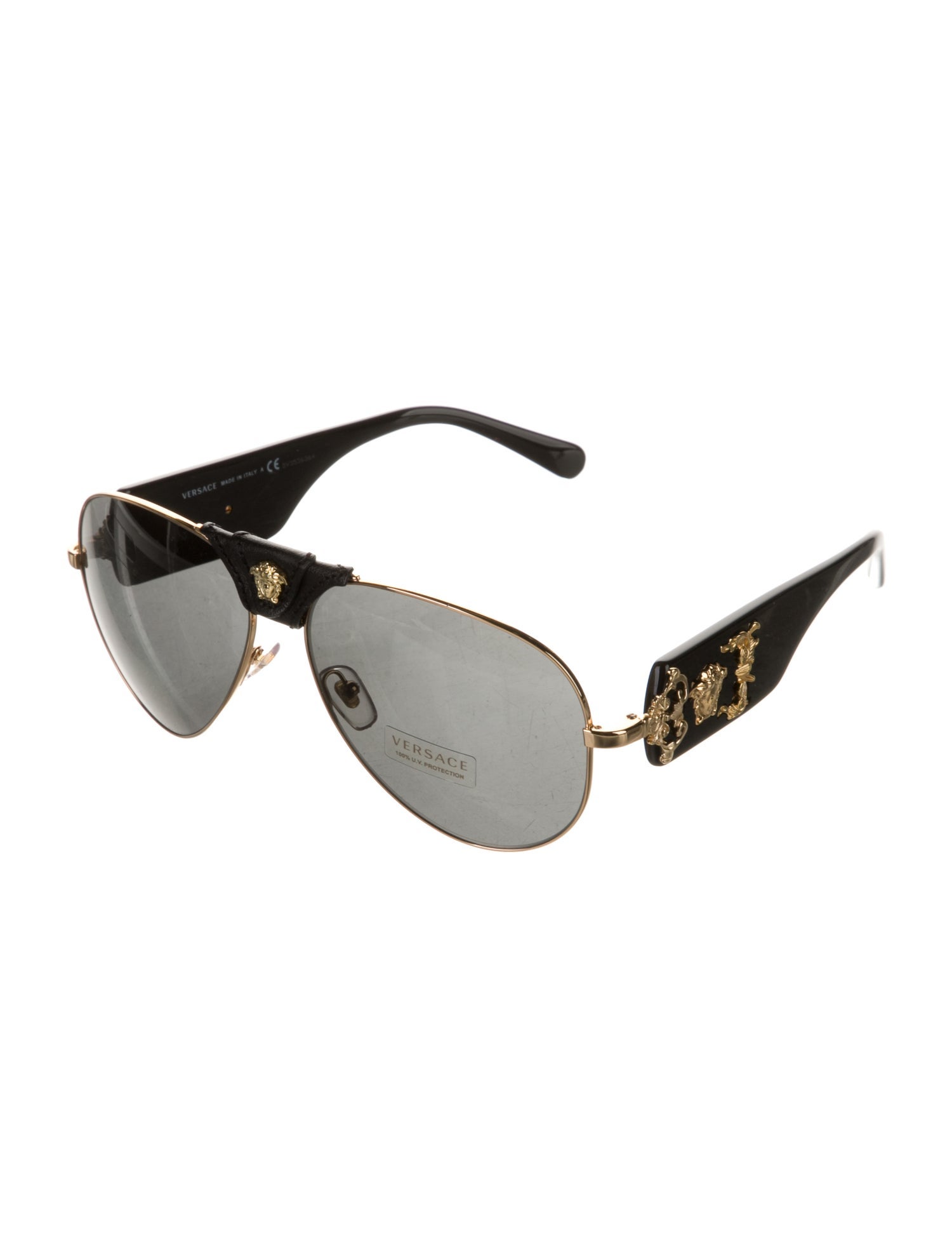 Versace Aviator Tinted Sunglasses