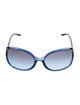 Versace Oversize Gradient Sunglasses