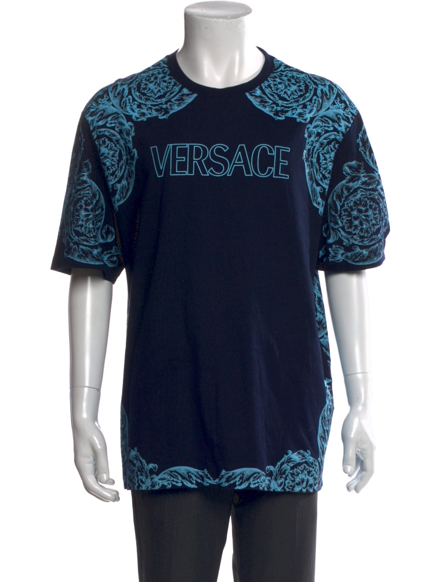 Versace Graphic Print Short Sleeve Shirt