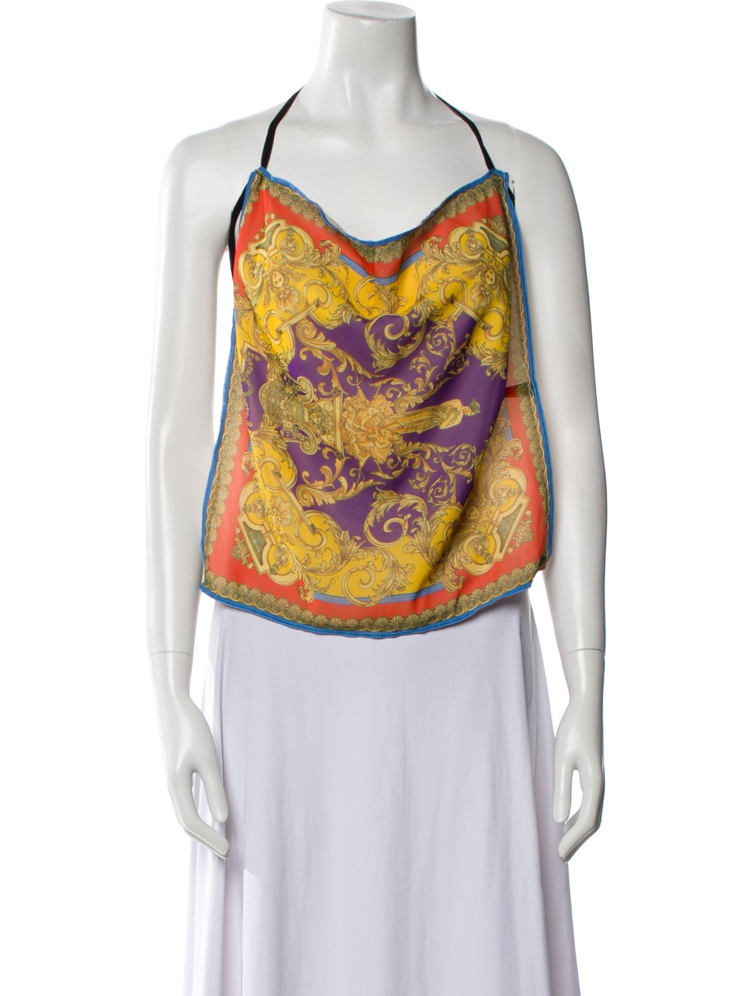 Versace Silk Printed Top