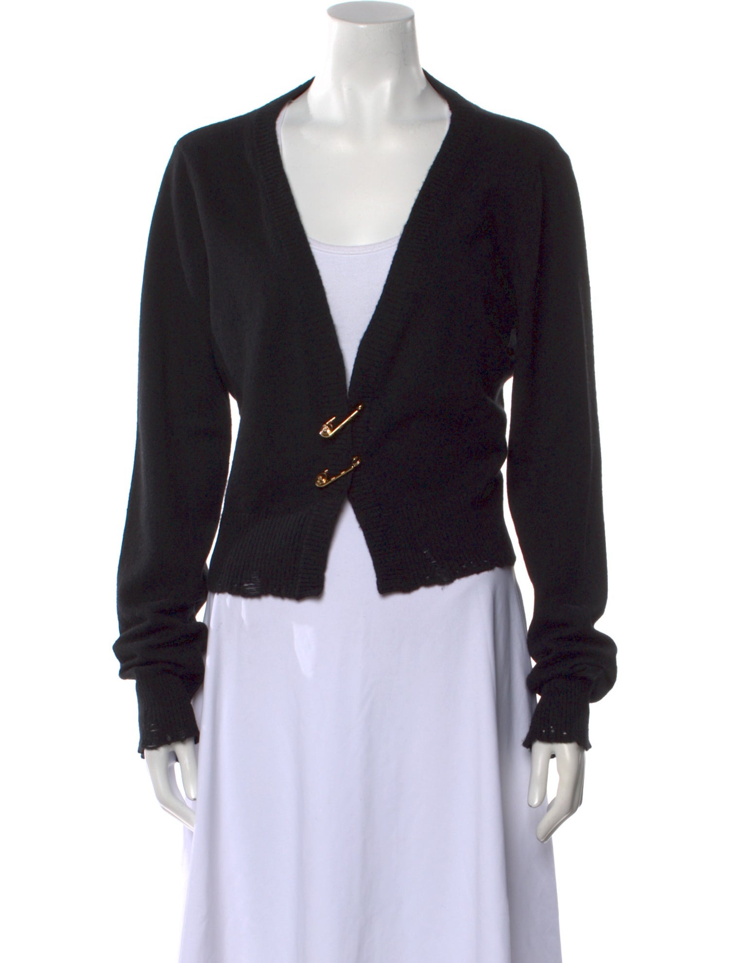 Versace Cashmere V-Neck Sweater