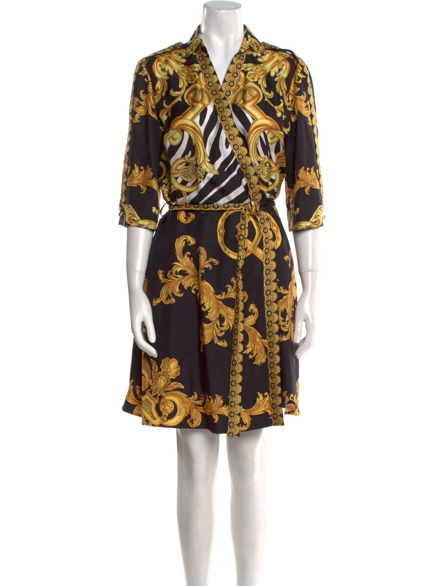 Versace Silk Knee-Length Dress