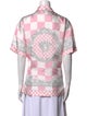 Versace Silk Printed Button-Up Top