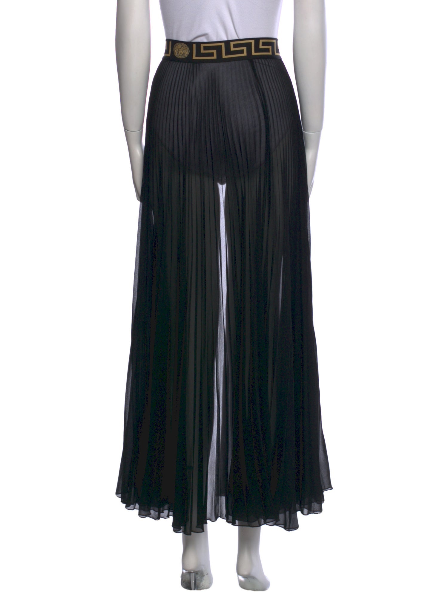 Versace Cutout Accent Midi Length Skirt