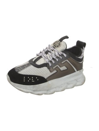 Versace Mesh Polka Dot Print Sneakers