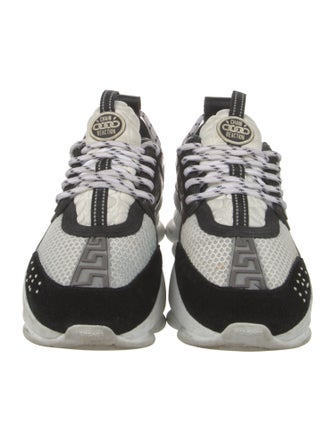 Versace Mesh Polka Dot Print Sneakers