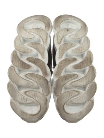 Versace Mesh Polka Dot Print Sneakers