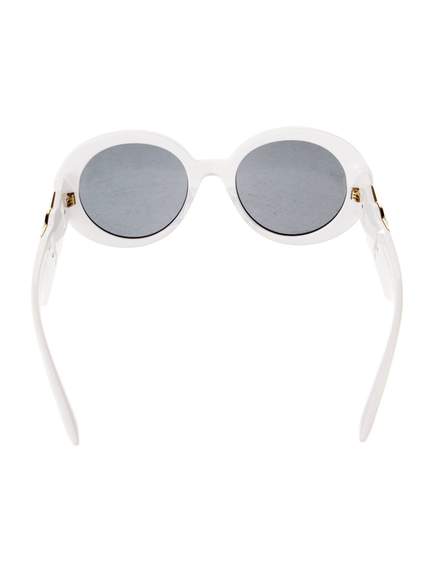 Versace Medusa Insignia Round Sunglasses
