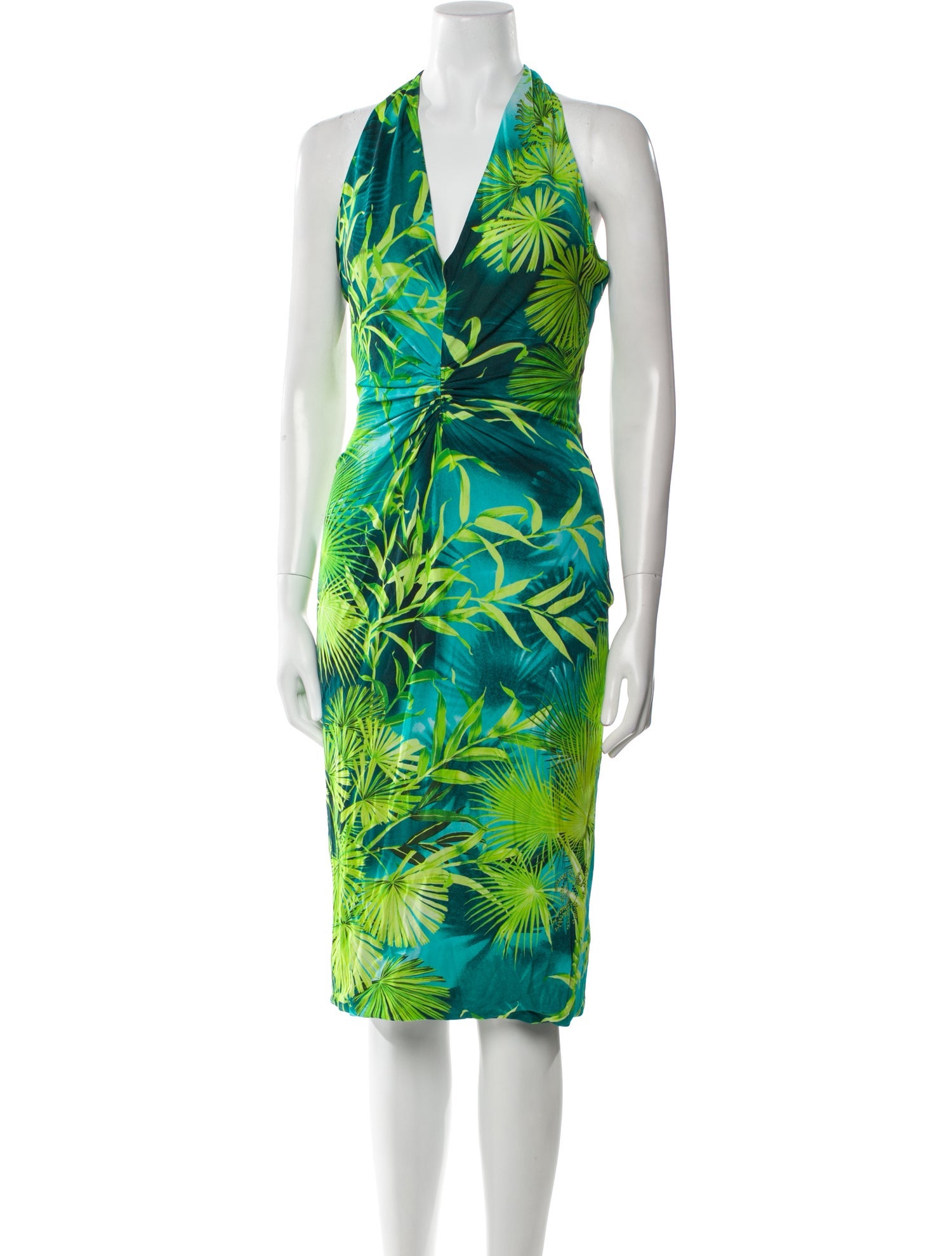 Versace Printed Midi Length Dress