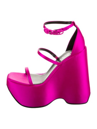 Versace Medusa Insignia Satin Sandals