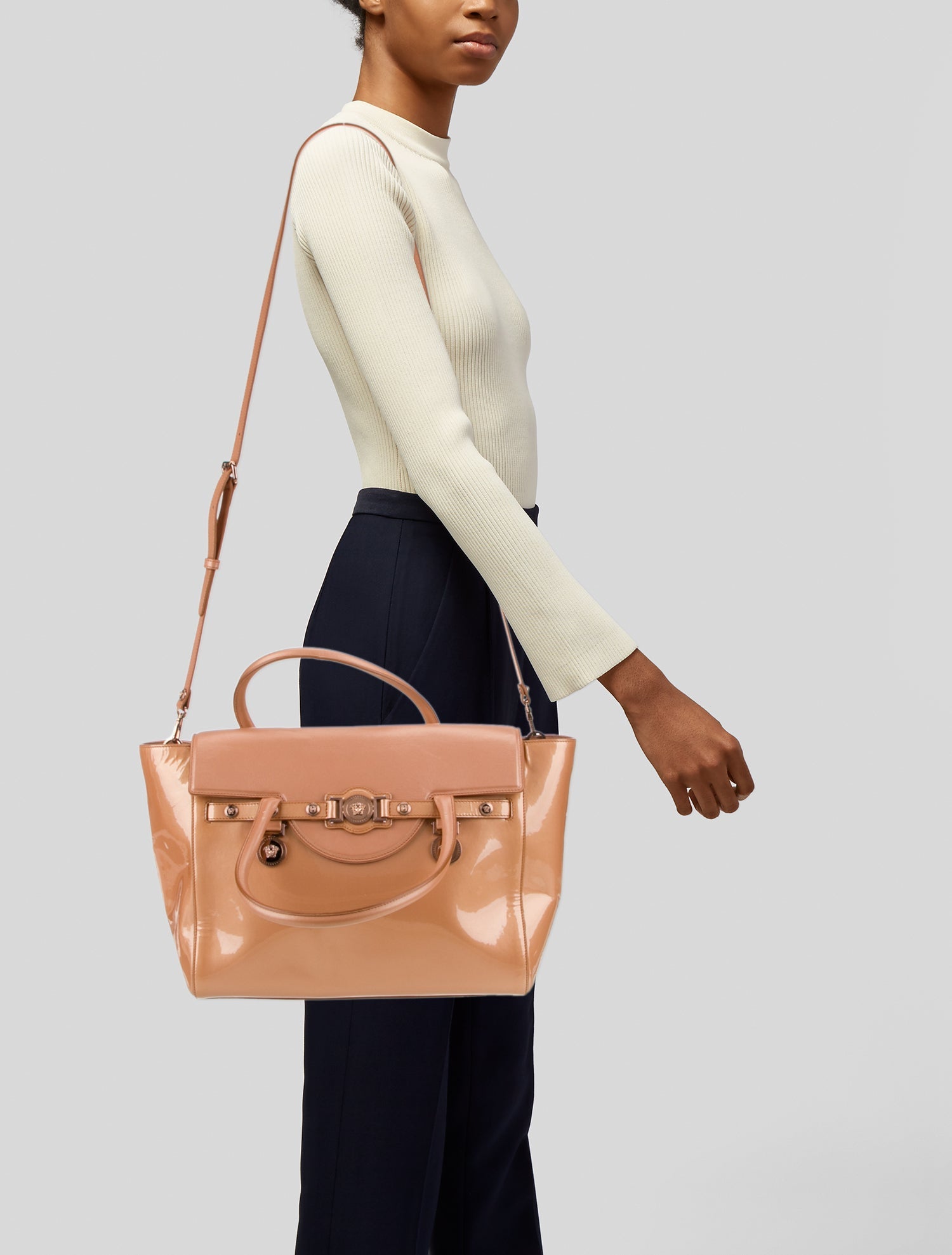 Versace Patent Leather Tote