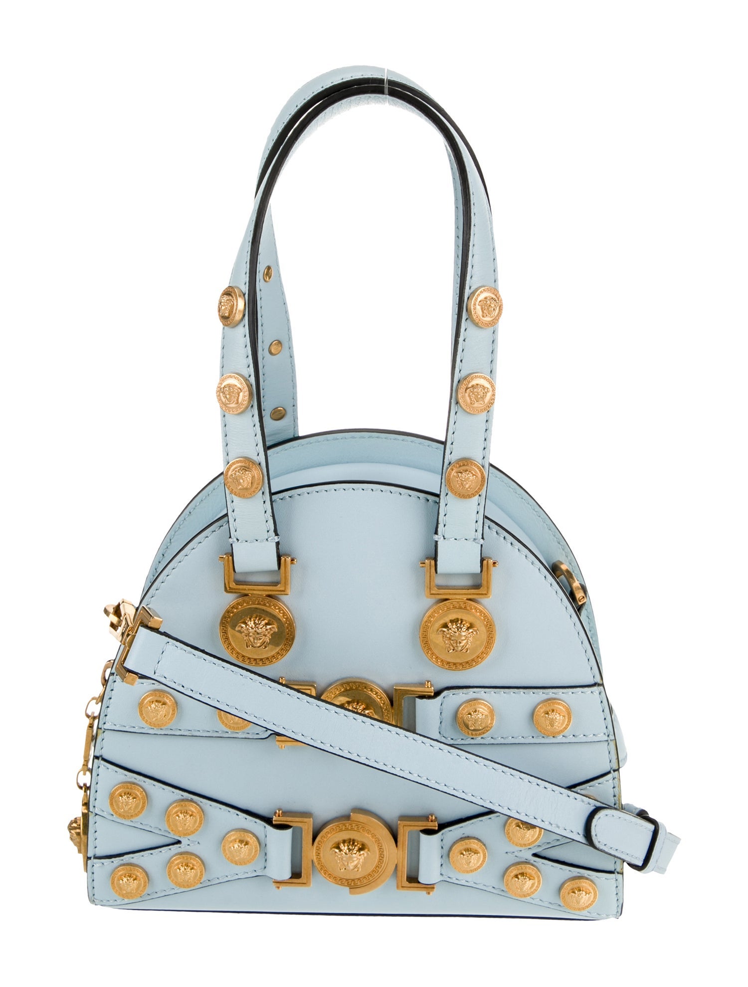 Versace Leather Top Handle Bag
