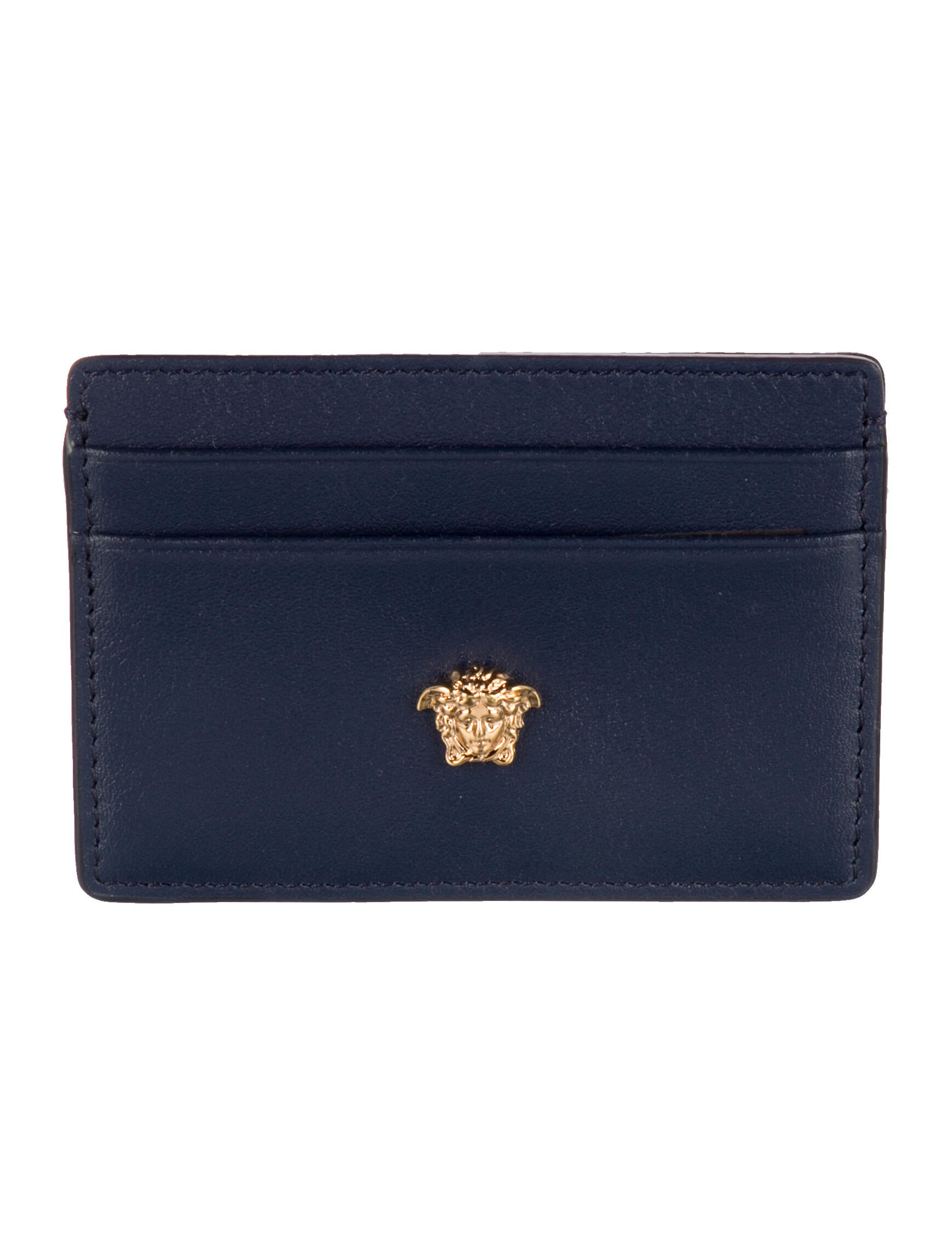 Versace Medusa Insignia Leather Card Holder