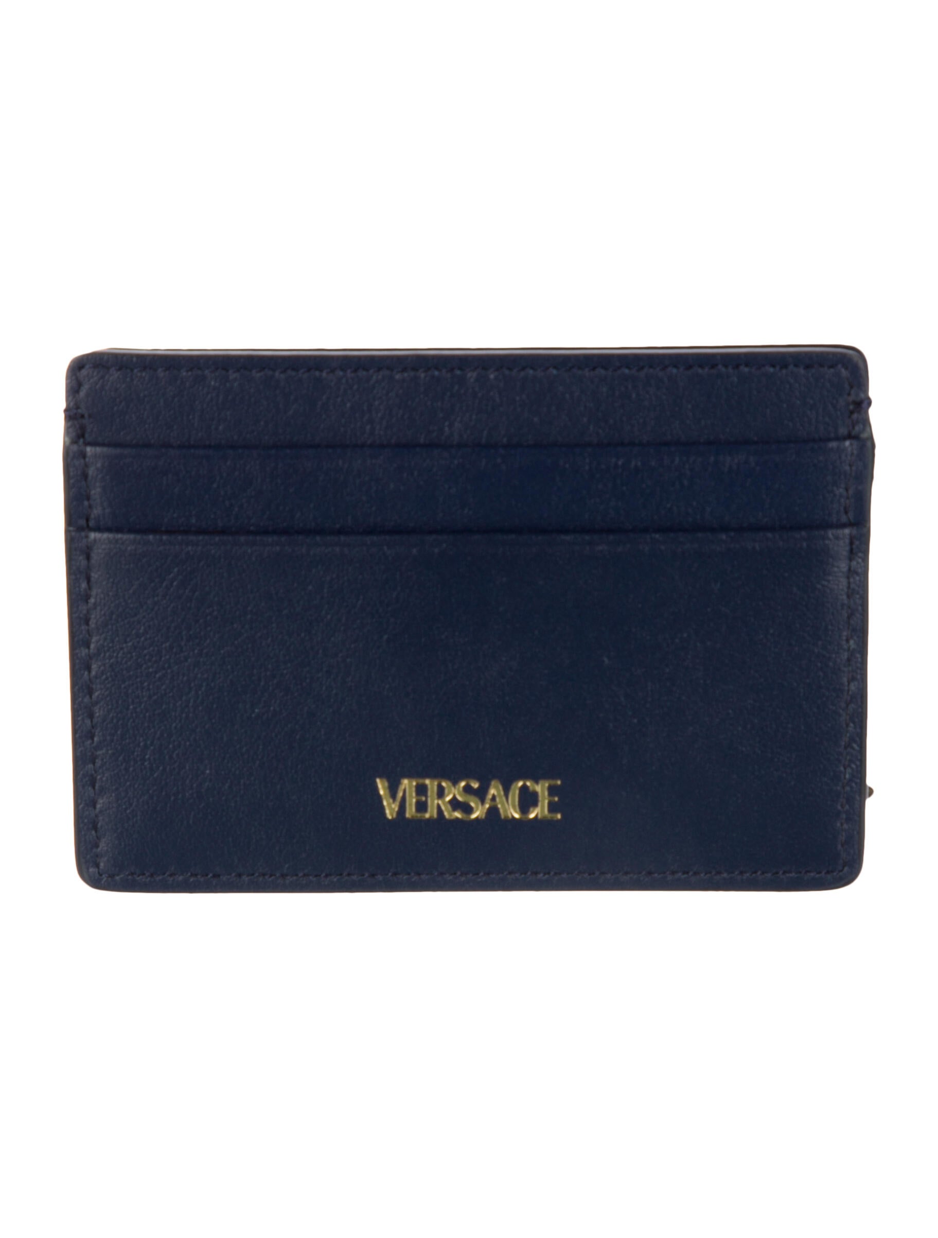 Versace Medusa Insignia Leather Card Holder