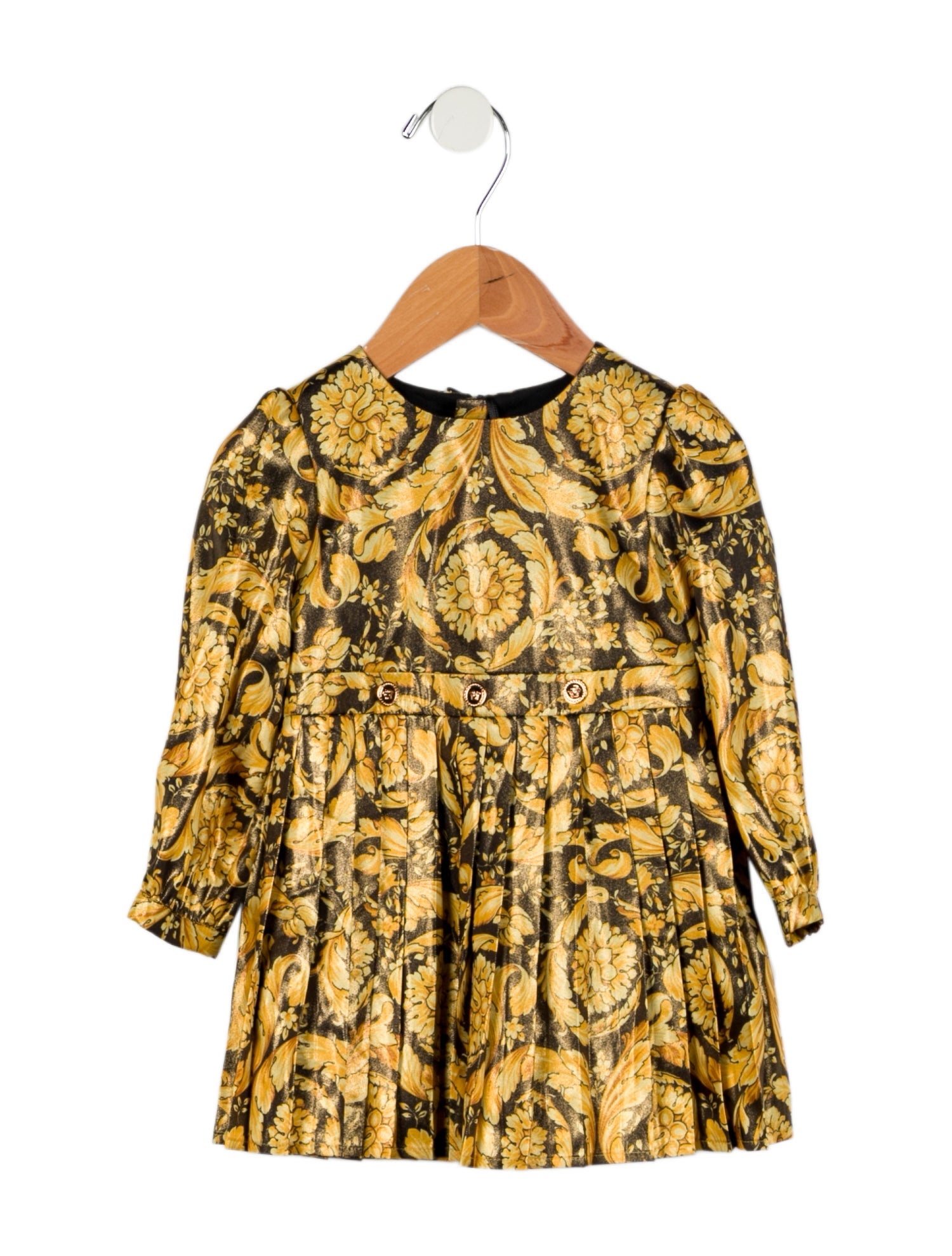 Versace Girls' Metallic Printed Dress w/ Tags