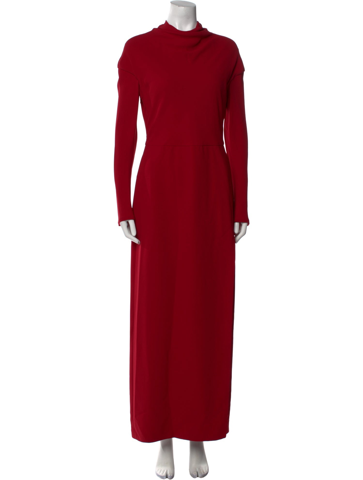 Versace Mock Neck Long Dress