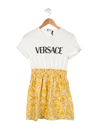 Versace Girls' Casual Printed Dress